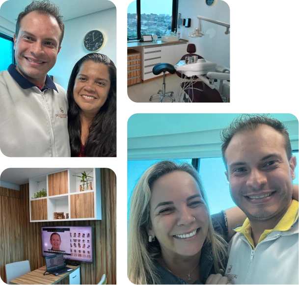 Foto Doutor Gustavo Souza com pacientes